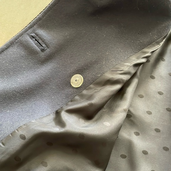 French Connection wool navy coat/jacket with black piping - Picture 15 of 17